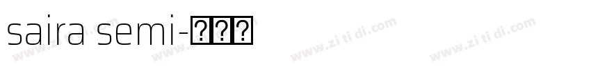 saira semi字体转换 saira semi字体转换